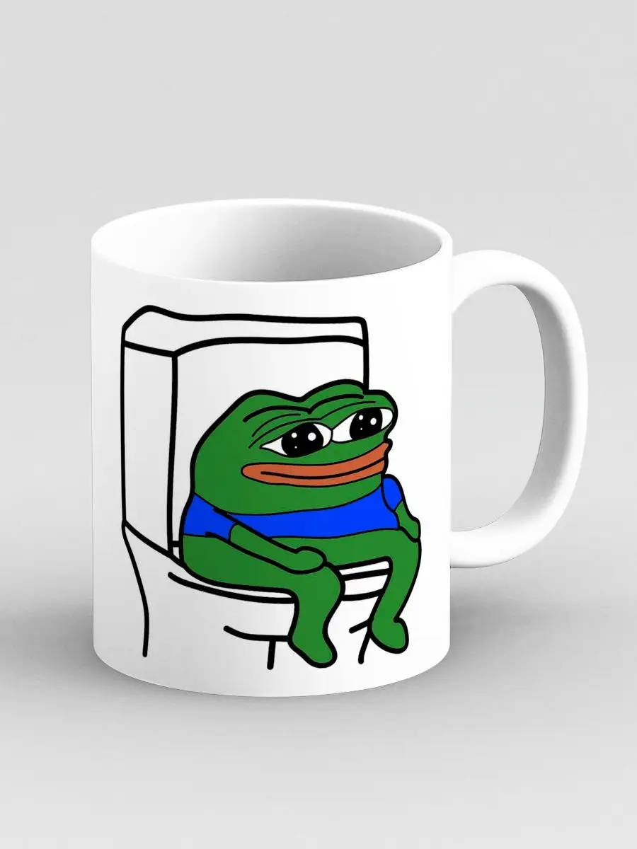 Кружка Мем лягушка Пепе на унитазе Pepe Frog Дари! купить по цене 163 800  сум в интернет-магазине Wildberries в Узбекистане | 117883604