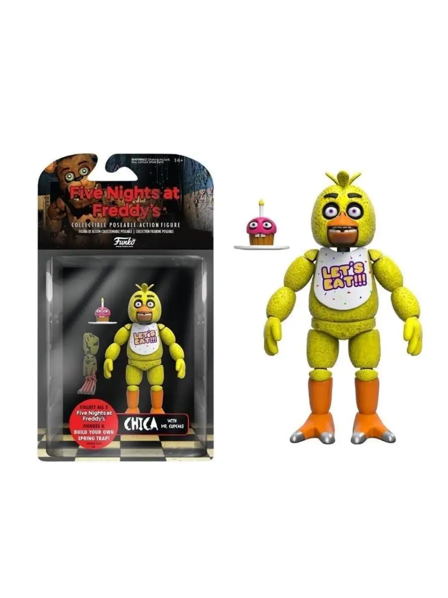 Подвижная игрушка ФНАФ Чика(Articulated Chica Action Figure) Funko купить  по цене 2 472 ₽ в интернет-магазине Wildberries | 117958093