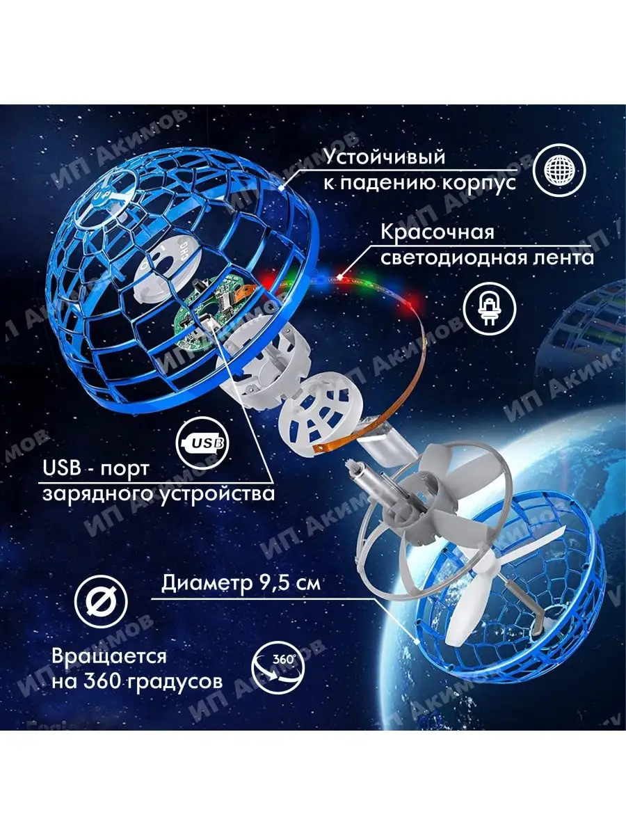 Интересно и точка Летающий святящийся шар спинер бумеранг фиджет спиннер