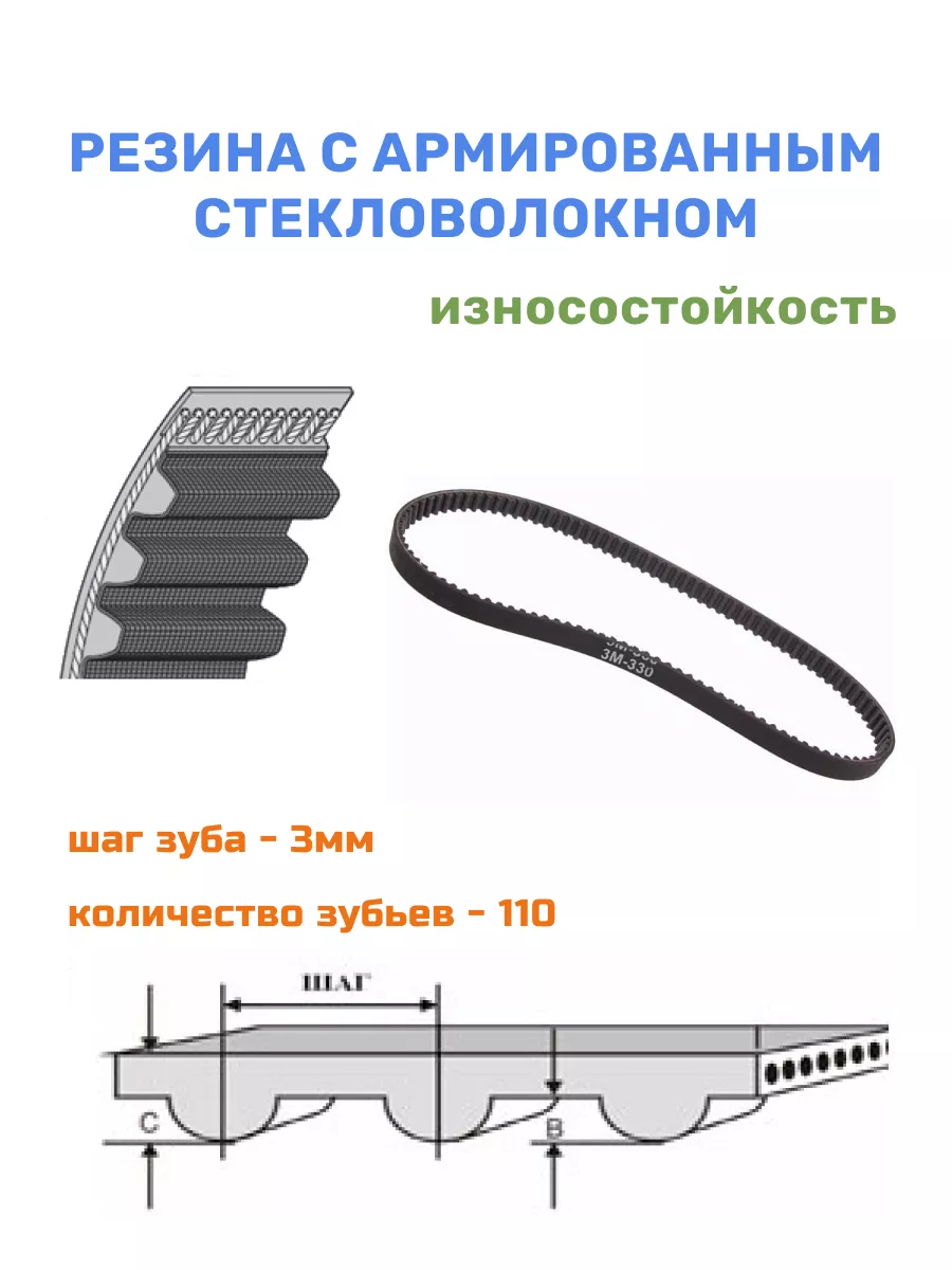 Ремень 3M-330-6 для шлифовальной машины Makita Эльпро купить по цене 214 ₽  в интернет-магазине Wildberries | 119848081