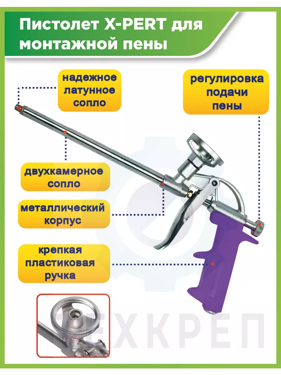 Пистолет для монтажной пены и герметика