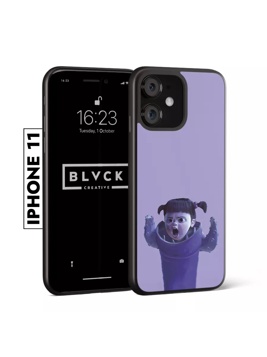 Чехол для IPhone 11 с принтом BLACK CREATIVE купить по цене 499 ₽ в  интернет-магазине Wildberries | 120813115