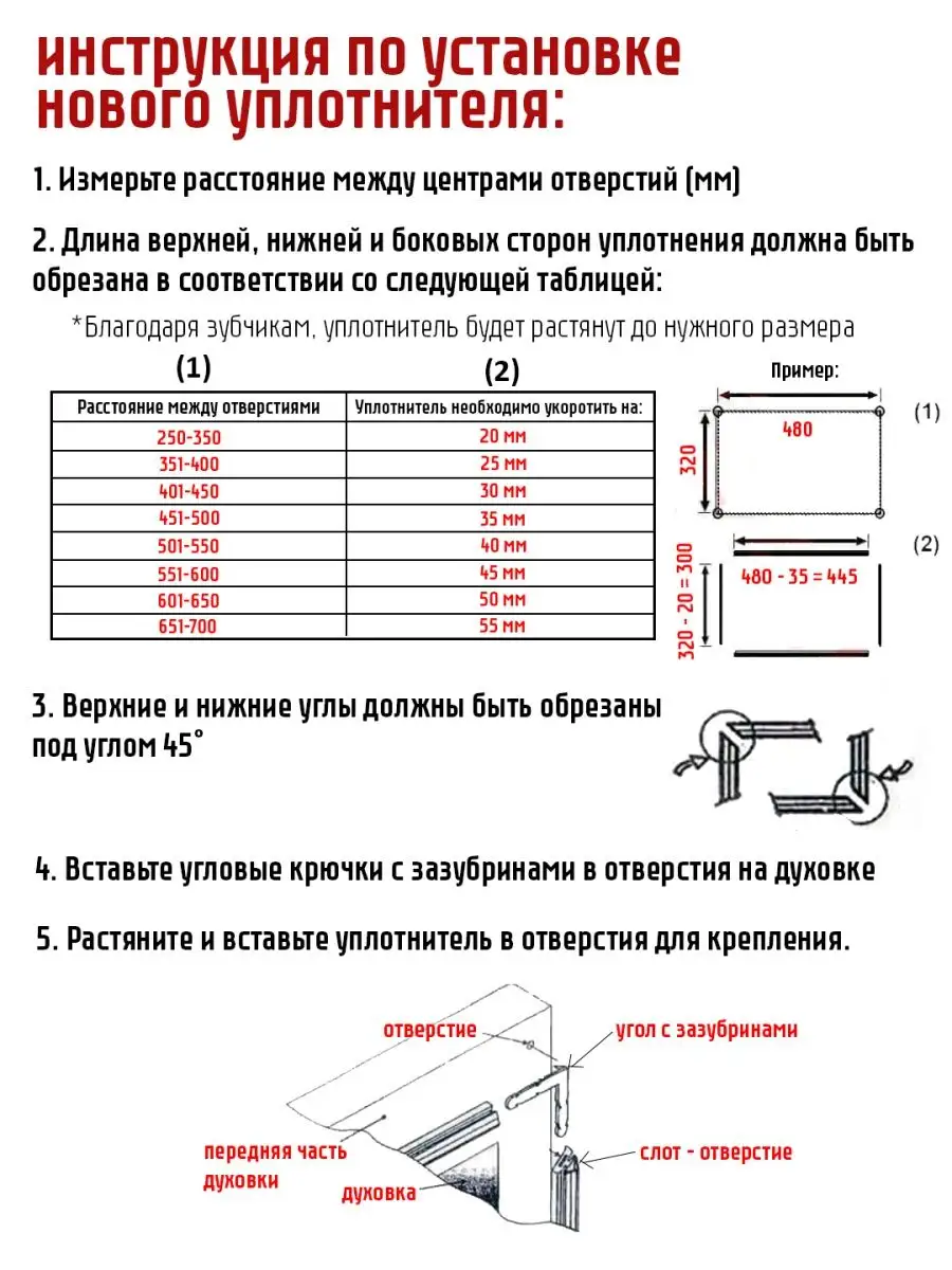 Универсальный уплотнитель двери для духовки резиновый ROYAL HIGHNESS купить  по цене 836 ₽ в интернет-магазине Wildberries | 122226736