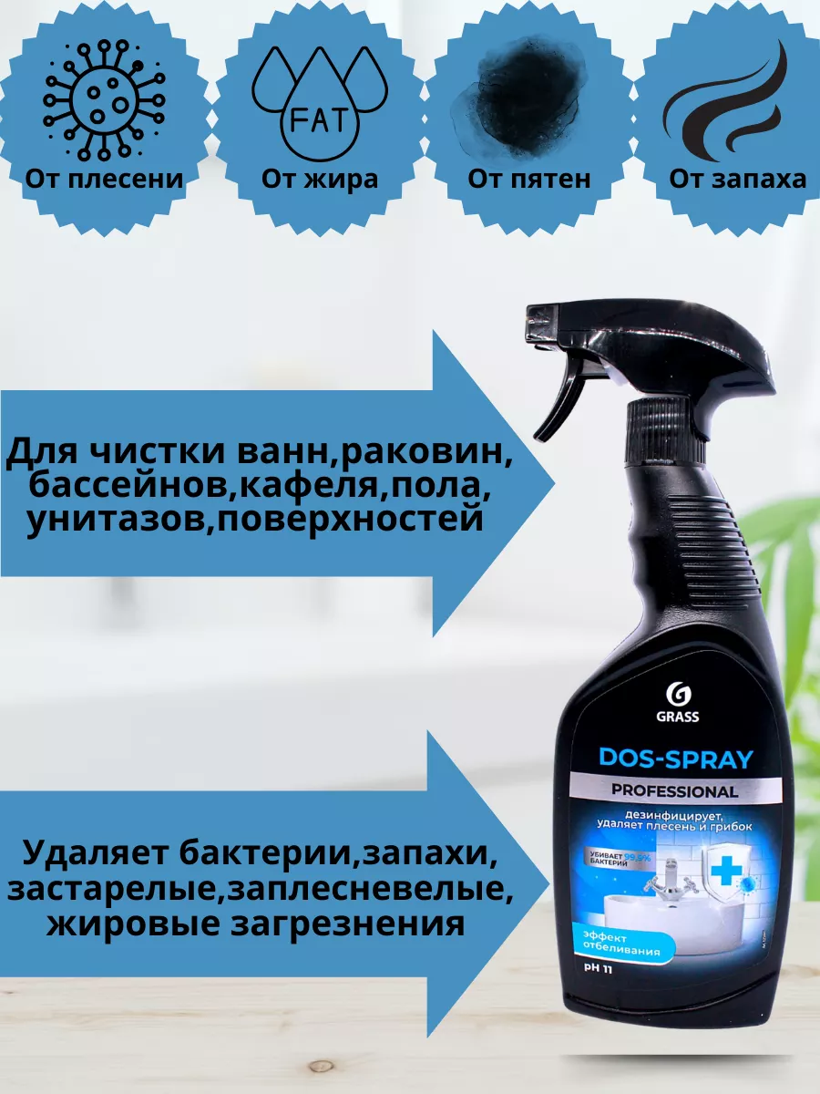 Средство для удаления плесени и грибка Dos spray