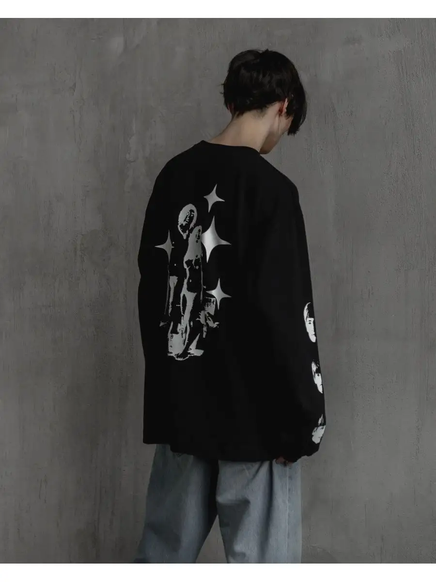 Лонгслив оверсайз с принтом аниме дрейн. Xonas одежда. Xonas одежда. Xonas одежда. Лонгслив оверсайз с принтом аниме дрейн.