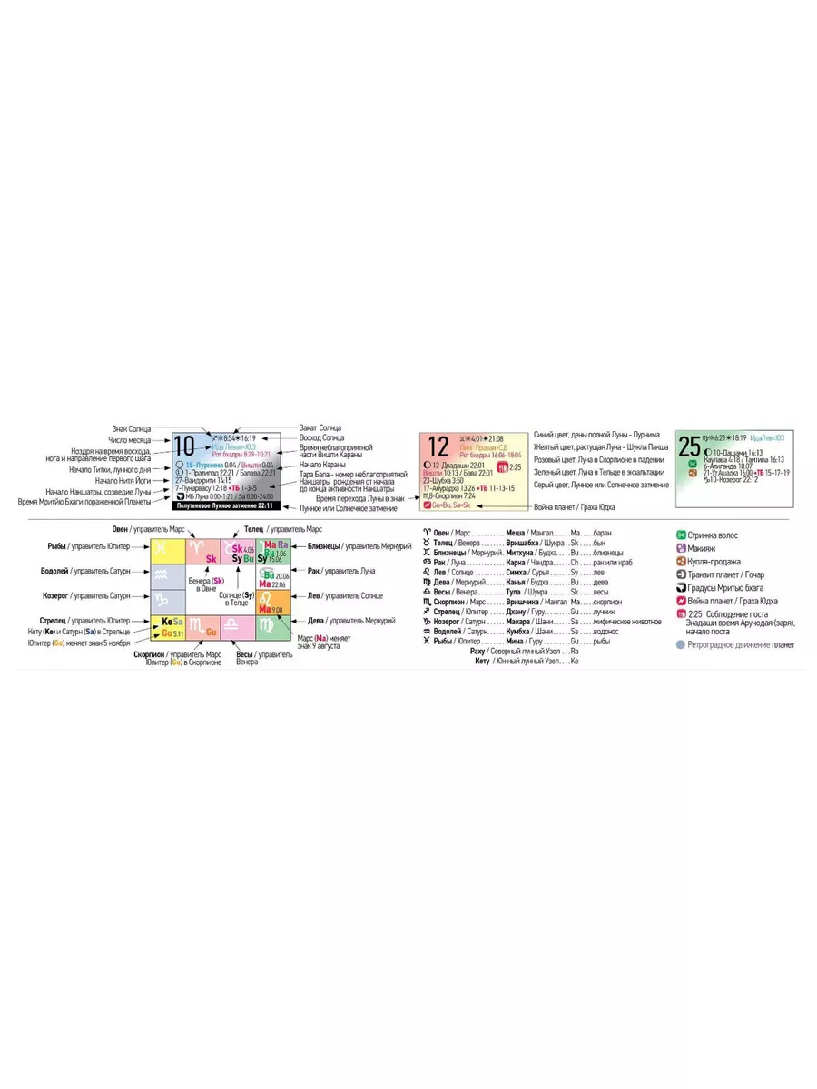 Астрологический календарь. Панчанга 2024 Астрология АтмА купить по цене 417  ₽ в интернет-магазине Wildberries | 130173998